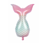 Mermaid Tail Foil Balloon – Pink & Blue Pastel Decoration for Under the Sea Parties