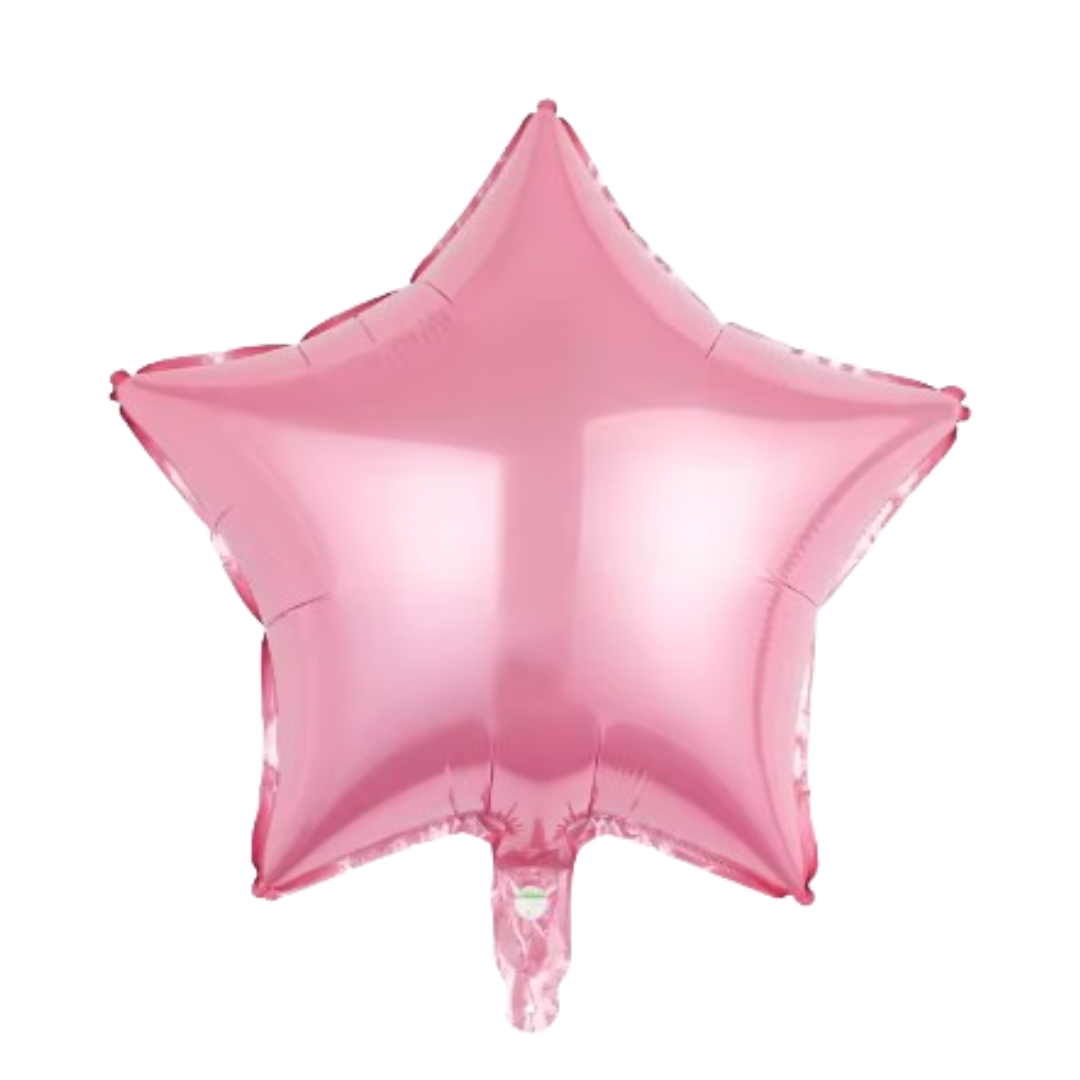 Pink Star Foil Balloon – 18" Mylar Balloon for Birthday & Party Decorations