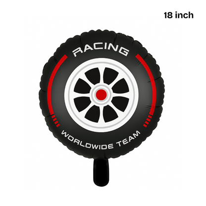 Racing Tire Foil Balloon – Racing Wheel Design for Party Decoration | 18 Inch