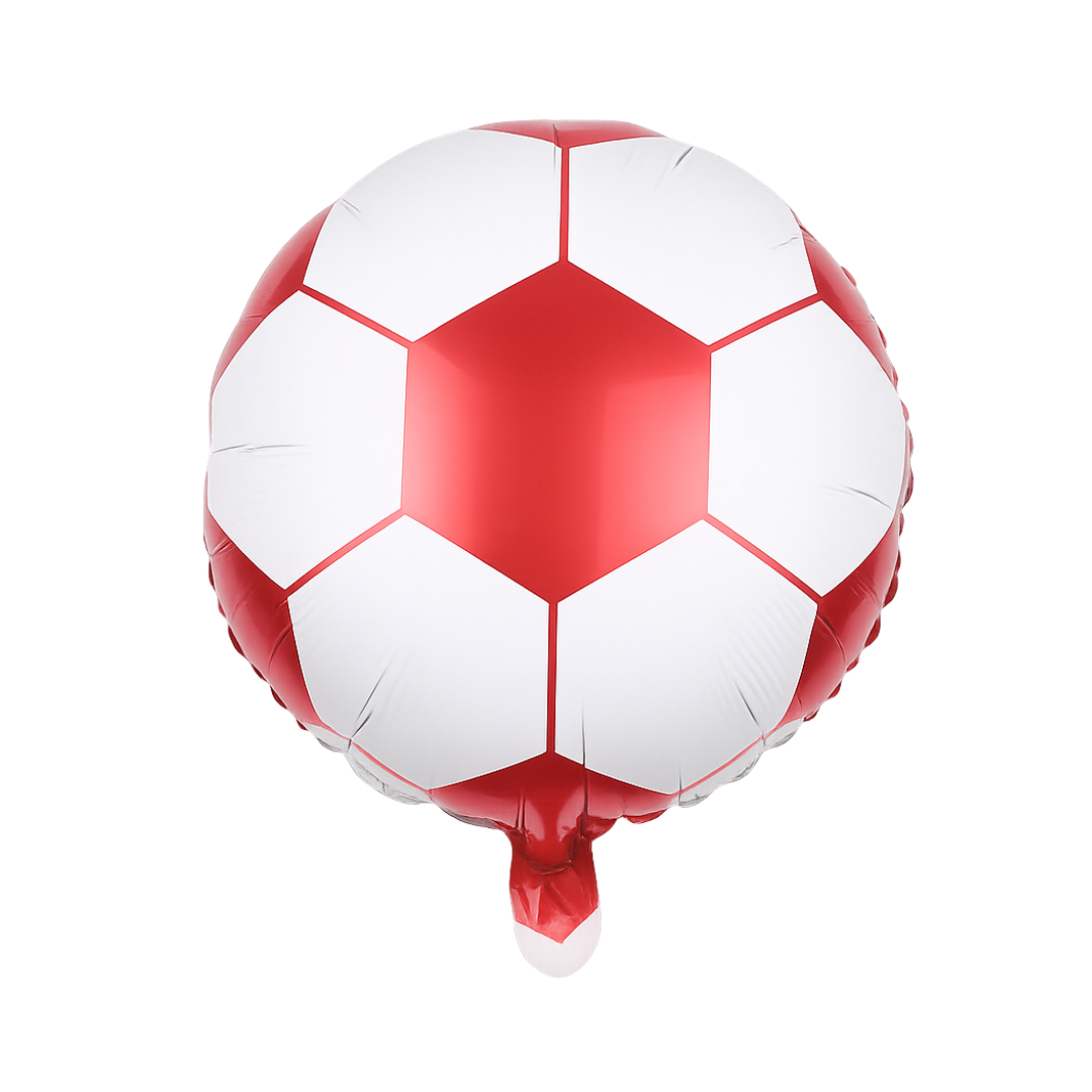 Red Football Foil Balloon – Soccer Party Decoration for Kids & Sports Events