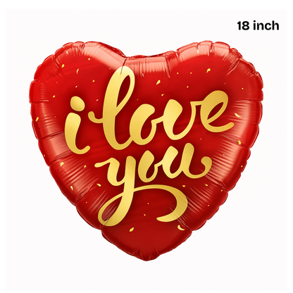 18 inch red heart “I Love You” foil balloon – romantic decoration