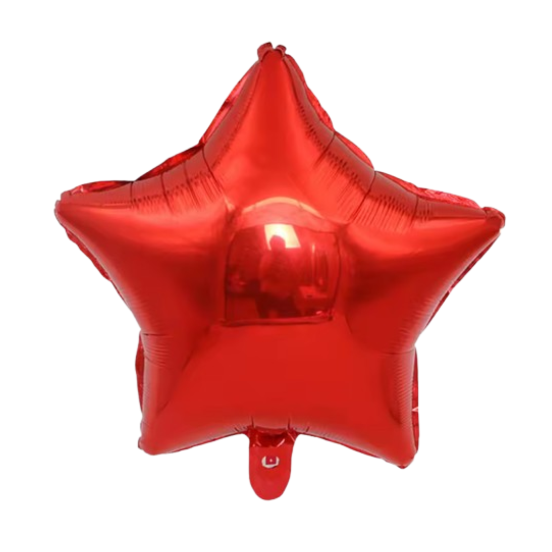 Red Star Foil Balloon – Mylar Balloon for Birthday & Party Decorations