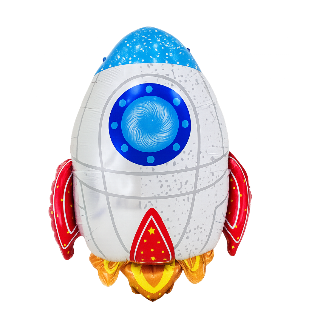 Rocket Foil Balloon – Space Party Decoration for Kids | 60cm