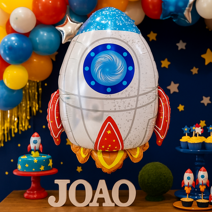 Rocket Foil Balloon – Space Party Decoration for Kids | 60cm