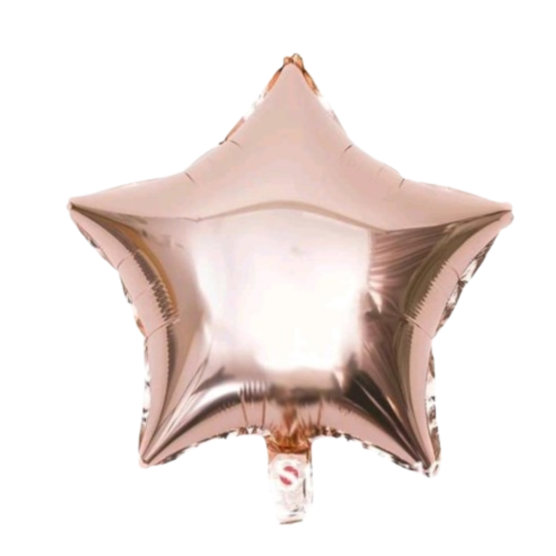 Rose Gold Star Foil Balloon – Mylar Balloon for Birthday & Party Decorations