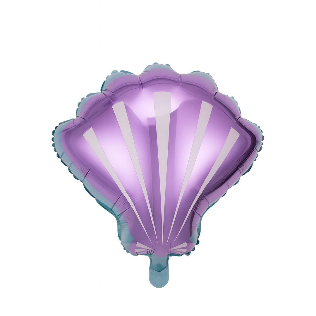 Shell Foil Balloon – Pink or Purple Clam Balloon for Mermaid & Under the Sea Parties