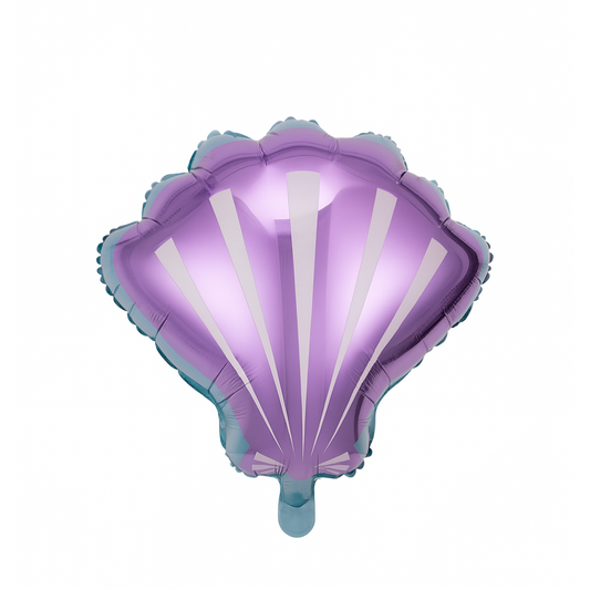 Shell Foil Balloon – Pink or Purple Clam Balloon for Mermaid & Under the Sea Parties