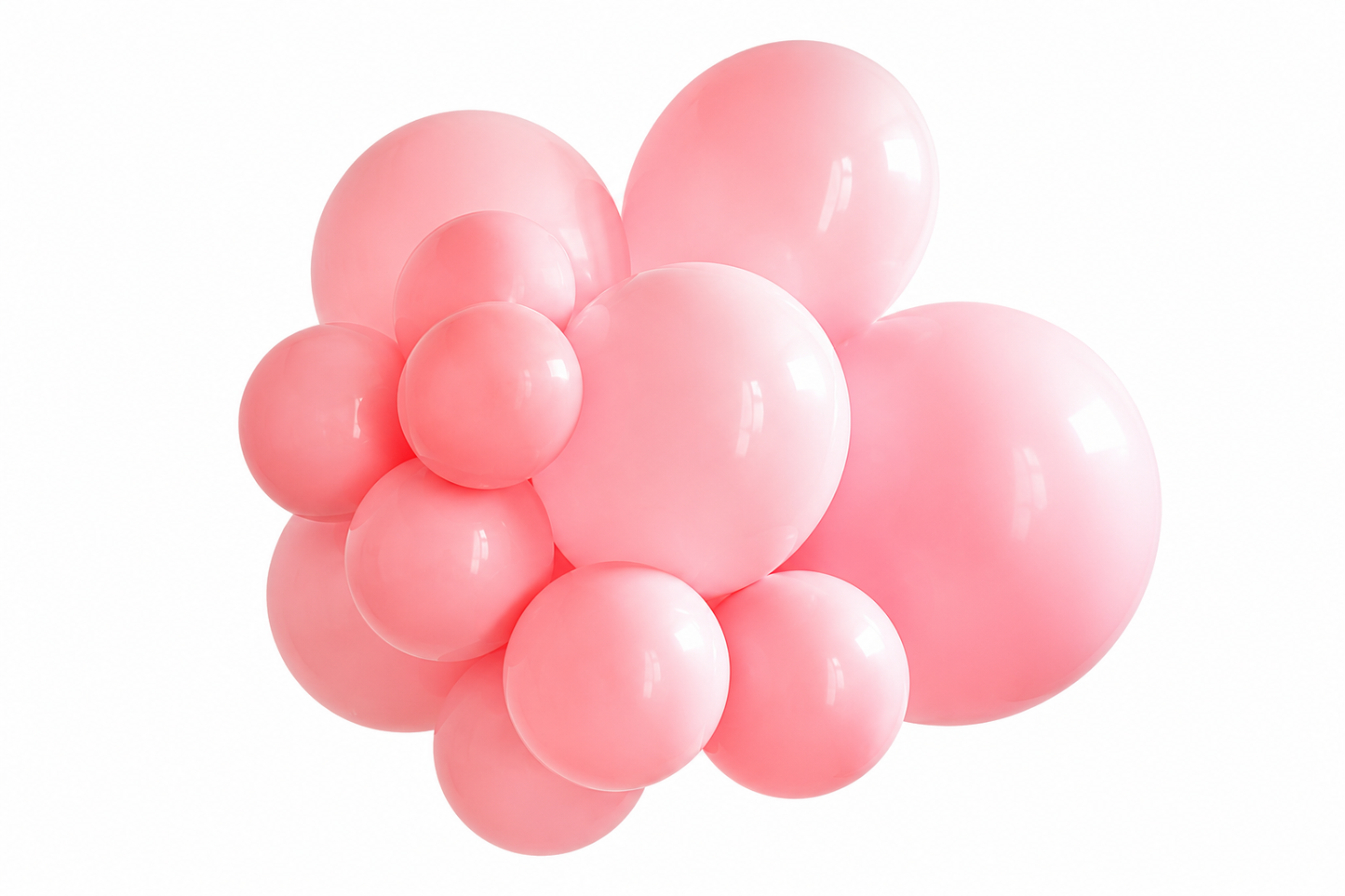 DIY small balloon garland made with premium latex balloons