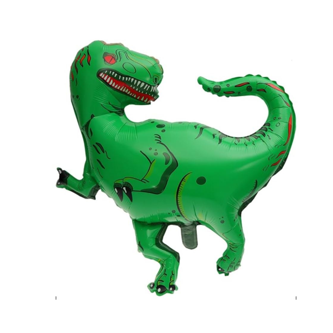 Giant Green Dinosaur Foil Balloon – T-Rex Birthday Party Decoration