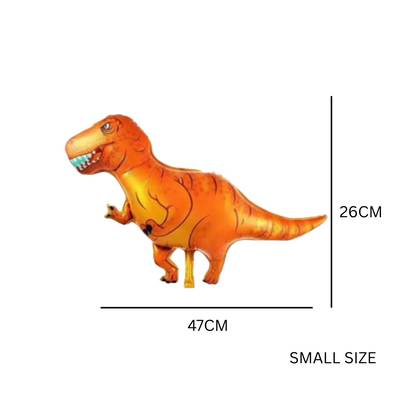T-Rex Dinosaur Balloons – Orange Foil Balloon for Kids Birthday Party Decoration