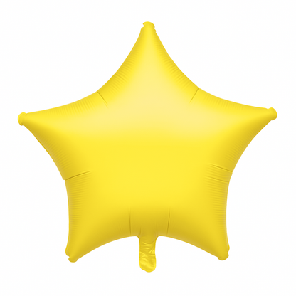 Yellow Star Foil Balloon – 18 Inch | Helium or Air | Birthday & Party Decoration