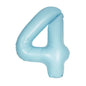 40 inch baby blue number 4 foil balloon uk