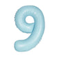 40 inch baby blue number 9 foil balloon uk