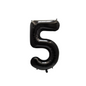40 inch black number 5 foil balloon for 5th 15th 50th birthday party UK