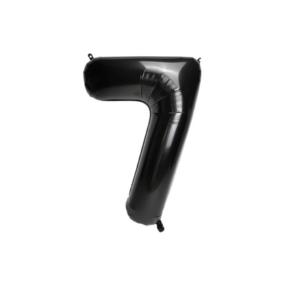 40 inch black number 7 foil balloon for 7th 17th 70th birthday party UK