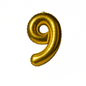 40 inch gold number 9 foil balloon for 9th 19th 90th birthday party UK